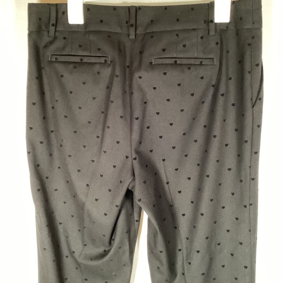 Talbots Black Heart High Rise Straight Leg Hampshire Ankle Pants sz 10 - Picture 5 of 5